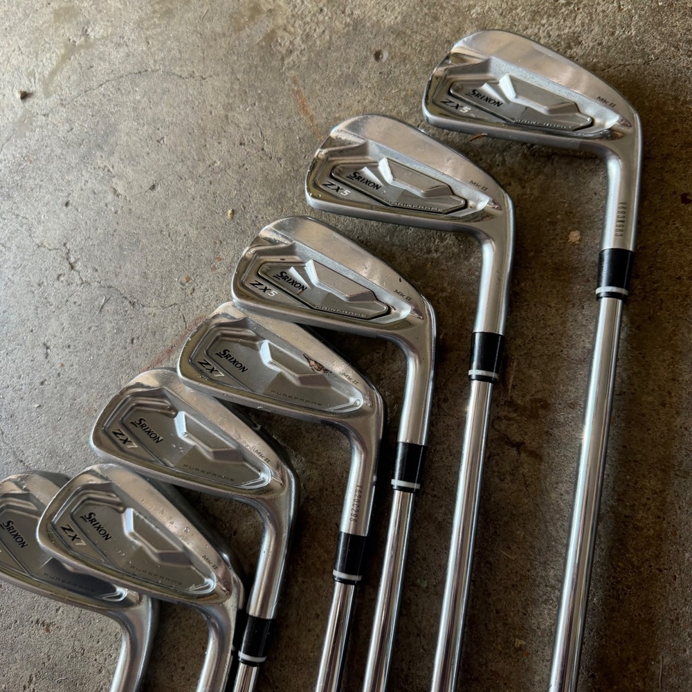 Srixon ZX5 ZX7 Mk II Combo Iron Set 4-PW KBS Tour X-Stiff Lamkin Right Hand